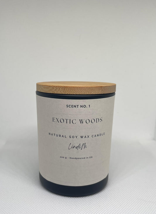 200g Scented Candle - Exotic Woods